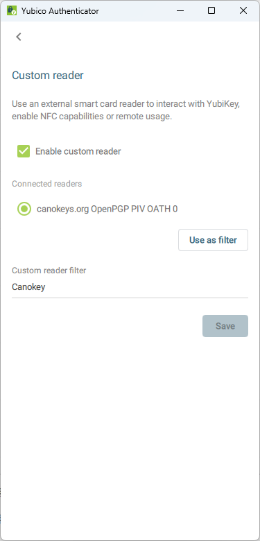 custom reader